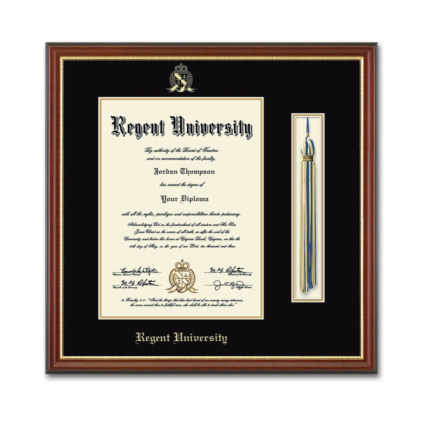 Tassel & Cord Diploma Frame